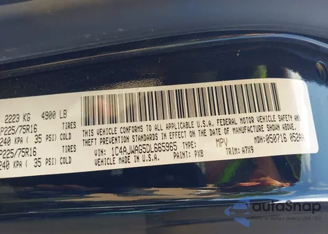 2013 Jeep Wrangler Sport z USA, uszkodzony, nr VIN 1C4AJWAG5DL665965